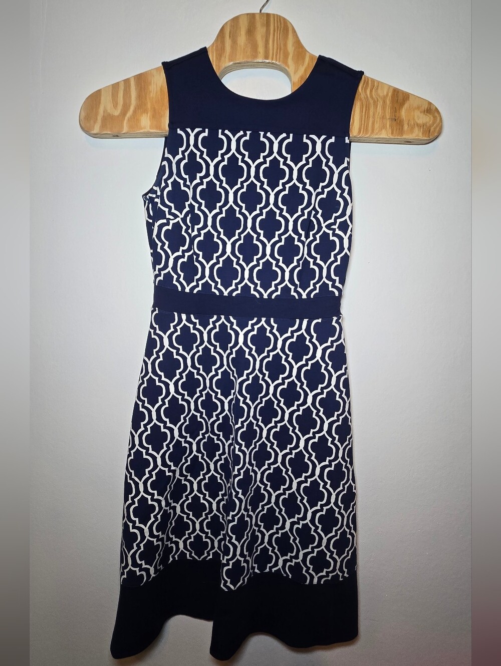Lands End Fit And Flare Midi Dress Womens Size 6 Classic Retro